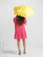 Голубой карманный складной зонт GD Little Daisy, 17,5 см