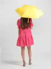 Желтый зонт карманный, складной, в футляре