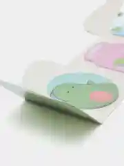 Набор блоков для записи с липким краем "HAPPY AVOCADO", 4 фигурных блока