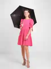 Вишнёвый зонт карманный, складной, в футляре