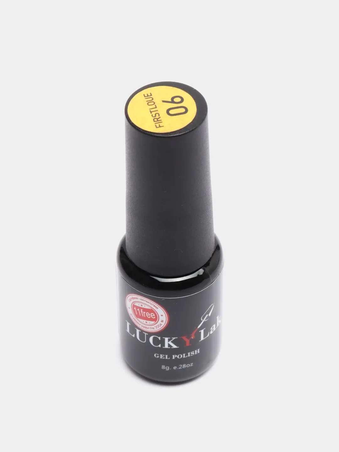 Гель лаки для ногтей, гель-лак LuckyLak FL №006, 8g золотой с шиммером для маникюра