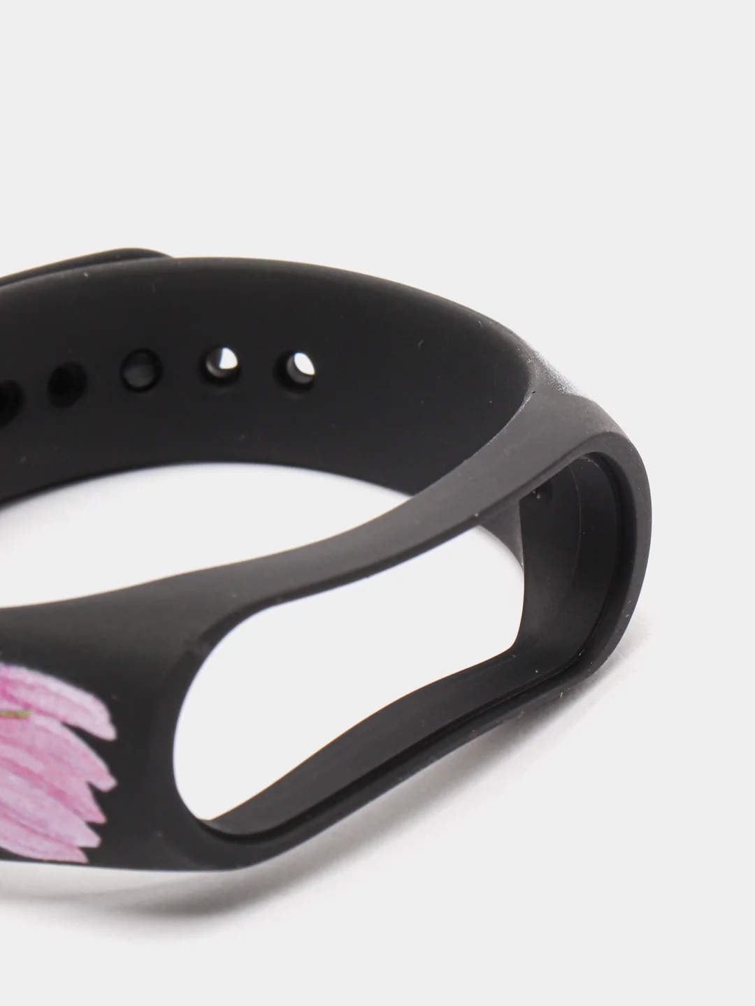 Марсала силиконовый ремешок для Xiaomi mi band 3 / 4 / 5 / 6 / 7 принты с цветами