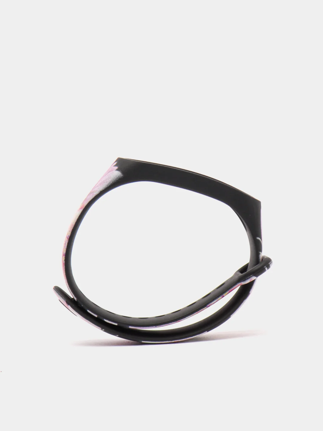 Марсала силиконовый ремешок для Xiaomi mi band 3 / 4 / 5 / 6 / 7 принты с цветами