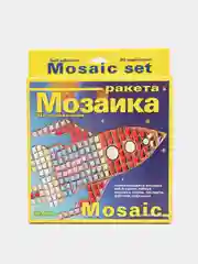 Набор для детского творчества. Декоративная мозаика - аппликация Ракета. Hobby Time