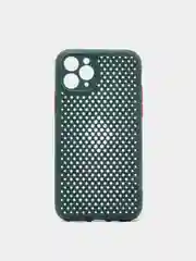 Тёмно-зелёный чехол с защитой камеры на iPhone XS, XR, XSMAX, 11 PRO MAX, 12 PRO, 12 PROMAX