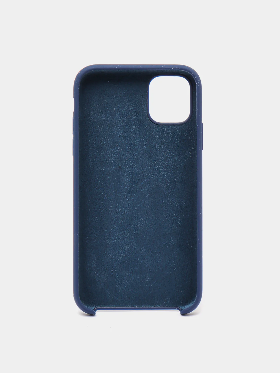 Индиго чехол для iPhone 11 силиконовый, с логотипом