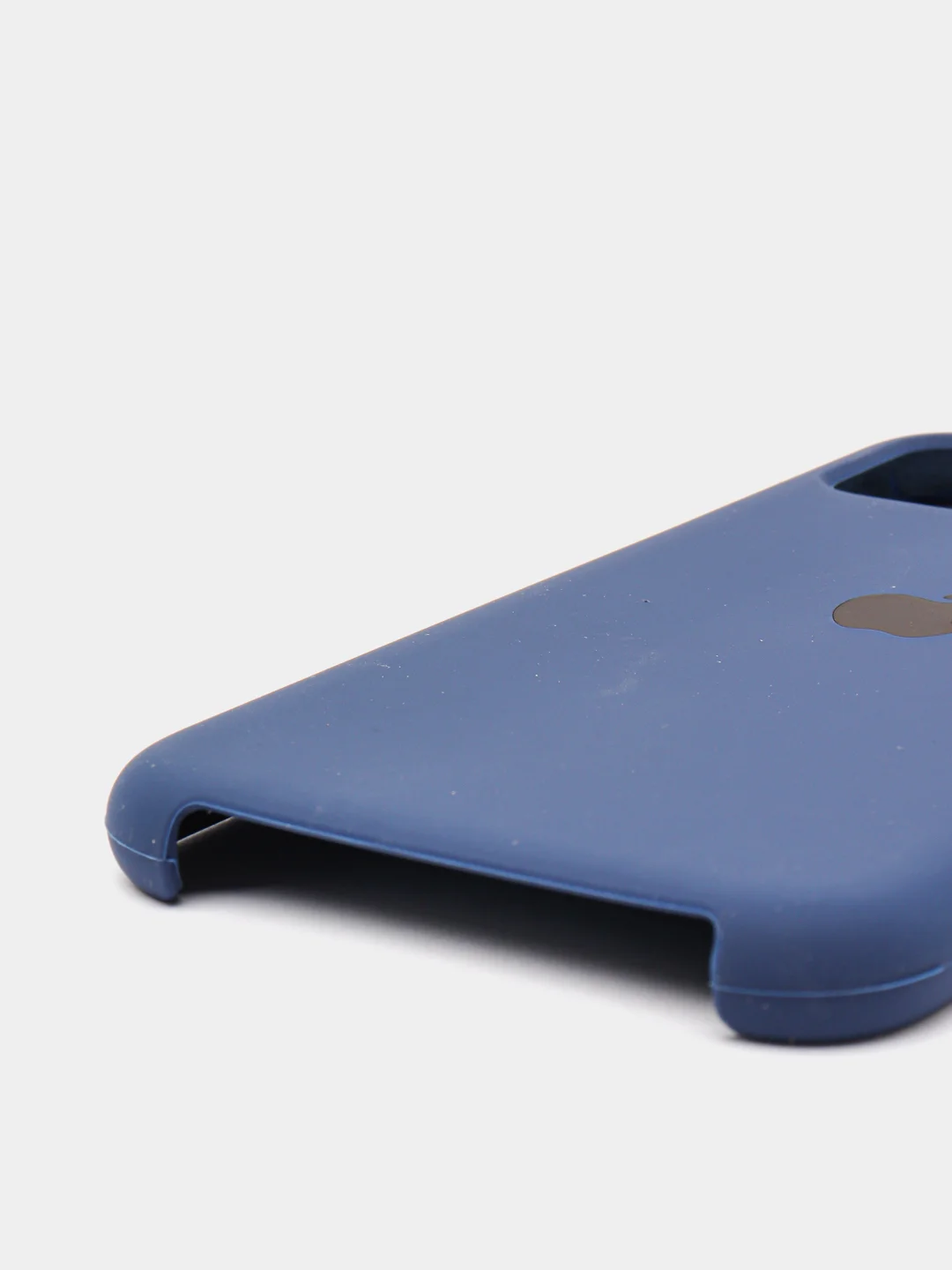 Индиго чехол для iPhone 11 силиконовый, с логотипом