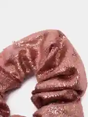 Розовый резинка для волос блестящая