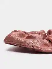 Розовый резинка для волос блестящая