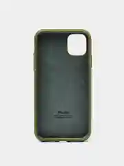 Зелёный хаки чехол для iPhone 11 силиконовый, с логотипом