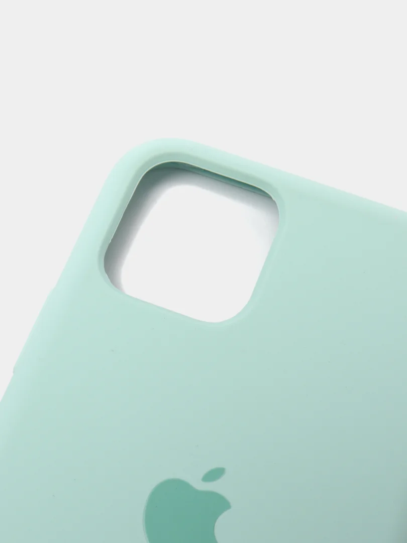 Бирюзовый чехол Silicone Case для iPhone 11 Pro, силиконовый