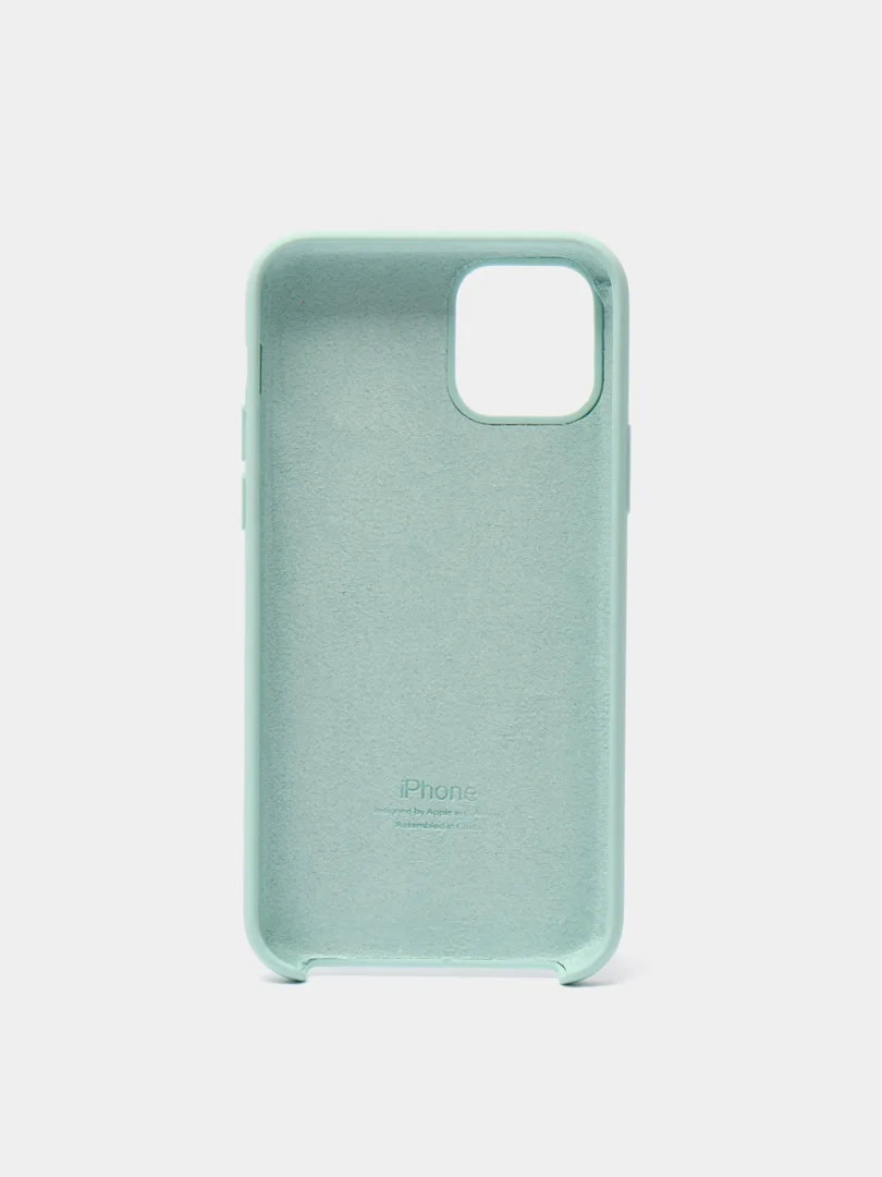 Бирюзовый чехол Silicone Case для iPhone 11 Pro, силиконовый