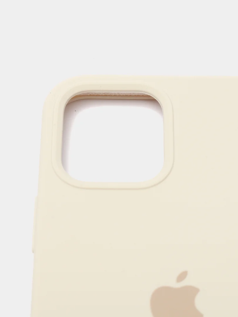 Бежевый чехол Silicone Case для iPhone 12/12 Pro
