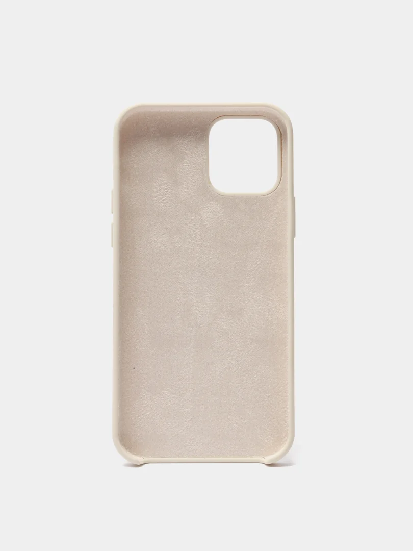 Бежевый чехол Silicone Case для iPhone 12/12 Pro