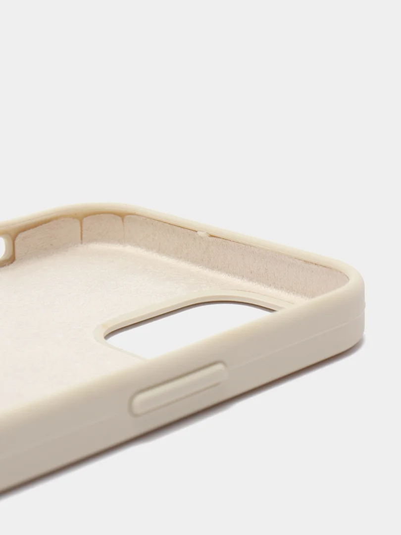 Бежевый чехол Silicone Case для iPhone 12/12 Pro