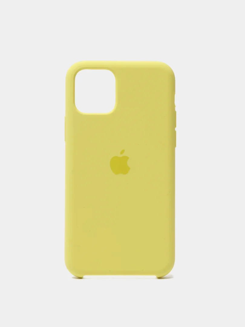 Желтый чехол Silicone Case для iPhone 11 Pro, силиконовый