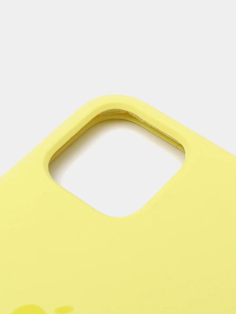 Желтый чехол Silicone Case для iPhone 11 Pro, силиконовый