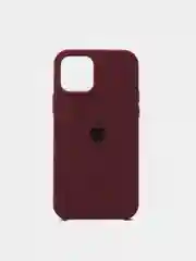 Багровый чехол Silicone Case для iPhone 12/12 Pro