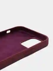 Багровый чехол Silicone Case для iPhone 12/12 Pro