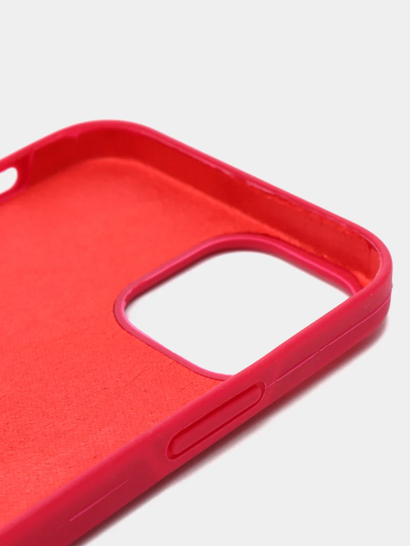 Алый чехол Silicone Case для iPhone 12/12 Pro