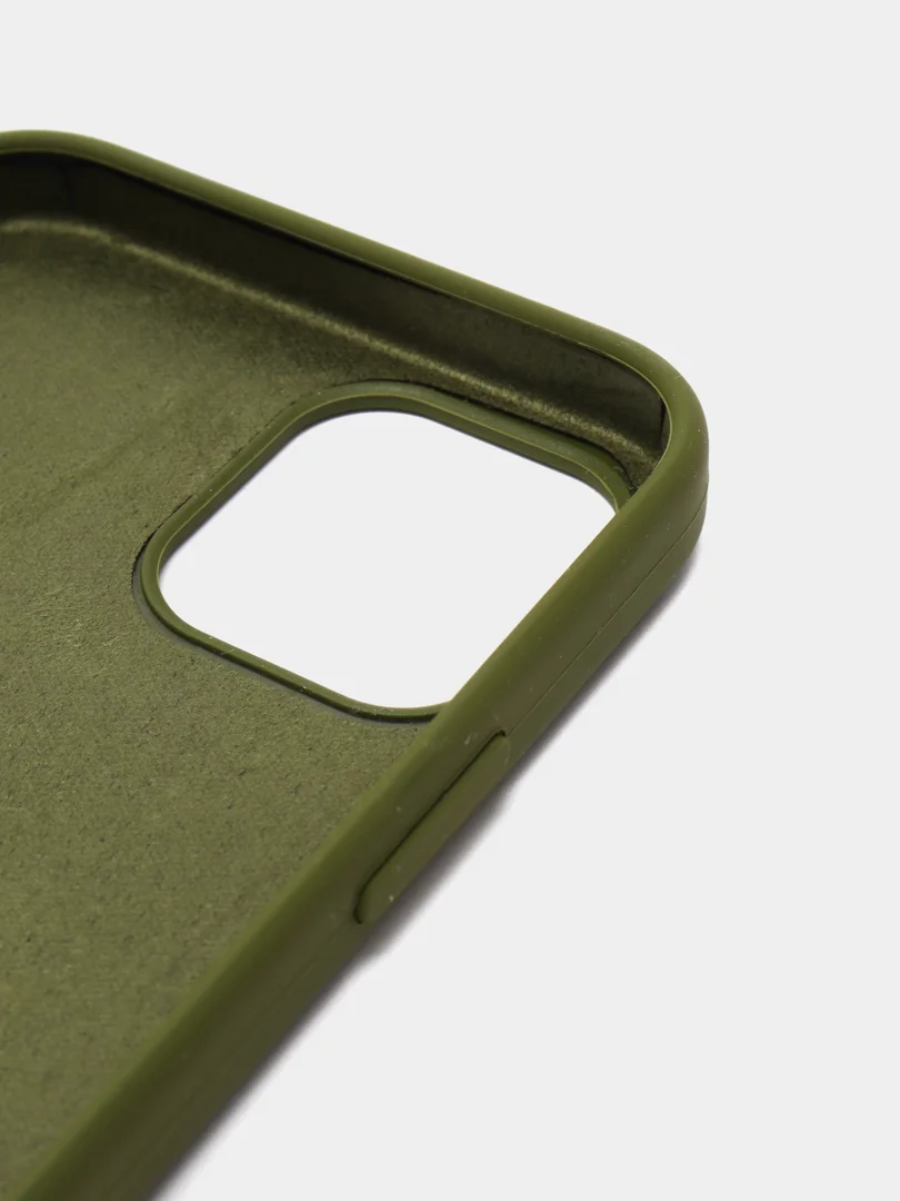 Зеленый чехол Silicone Case для iPhone 12/12 Pro