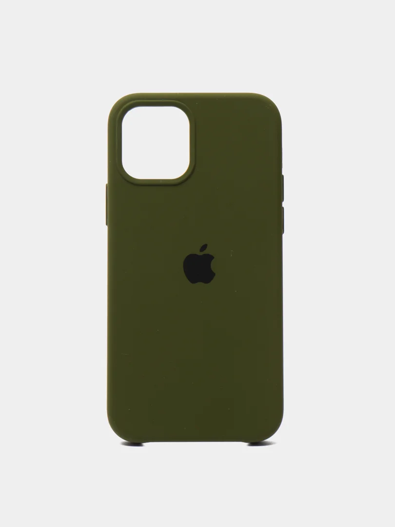 Зеленый чехол Silicone Case для iPhone 12/12 Pro