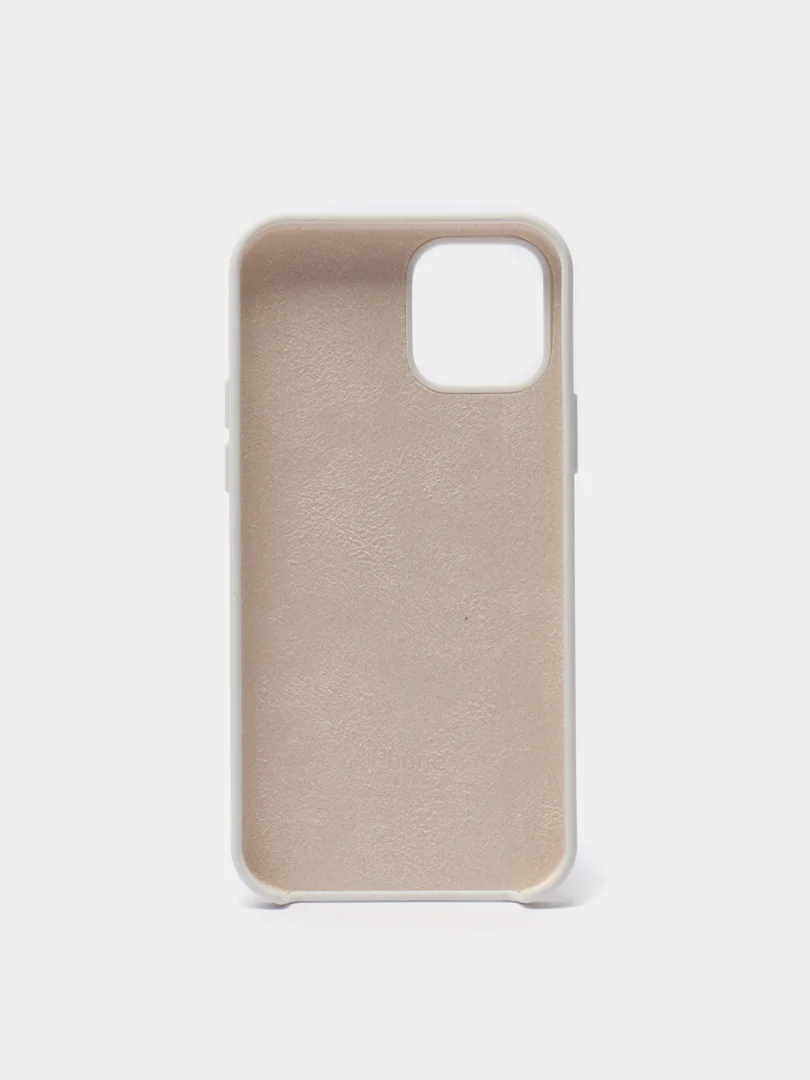 Белый чехол Silicone Case для iPhone 12/12 Pro