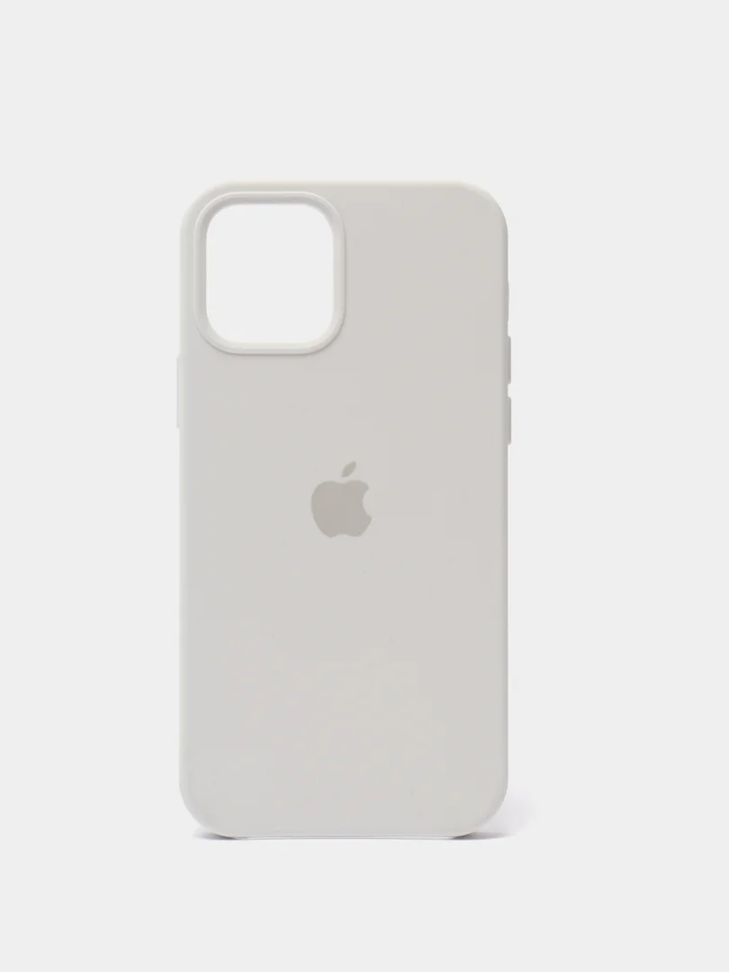Белый чехол Silicone Case для iPhone 12/12 Pro