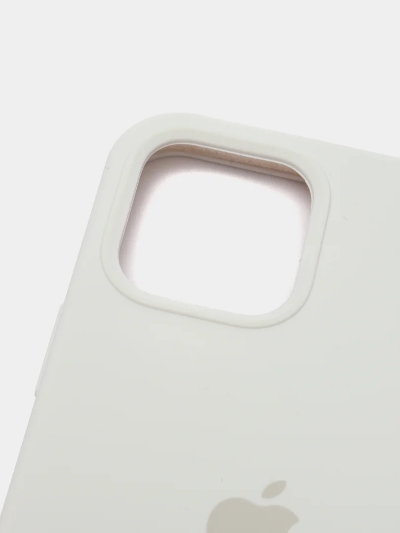Белый чехол Silicone Case для iPhone 12/12 Pro