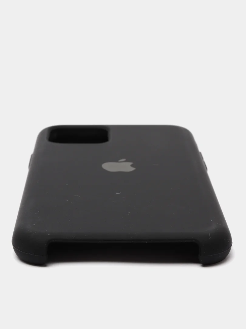 Черный чехол Silicone Case для iPhone 11 Pro, силиконовый