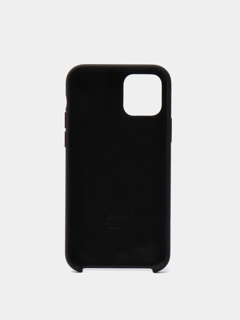 Черный чехол Silicone Case для iPhone 11 Pro, силиконовый