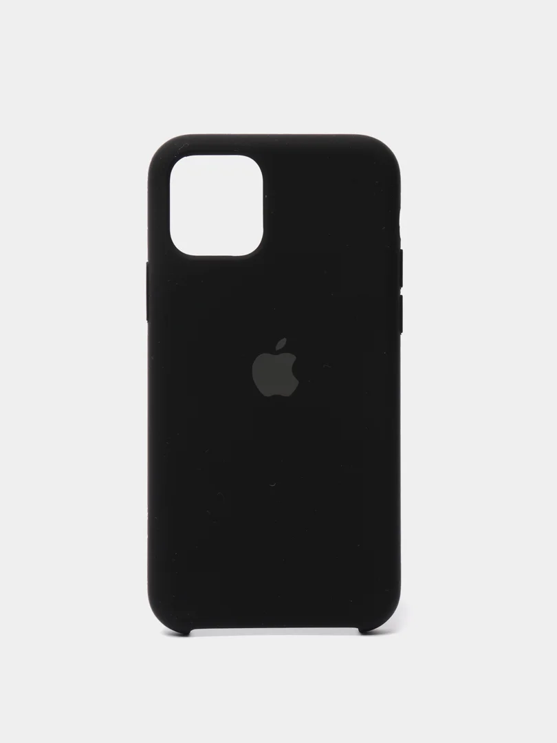 Черный чехол Silicone Case для iPhone 11 Pro, силиконовый
