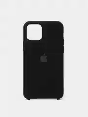 Черный чехол Silicone Case для iPhone 11 Pro, силиконовый