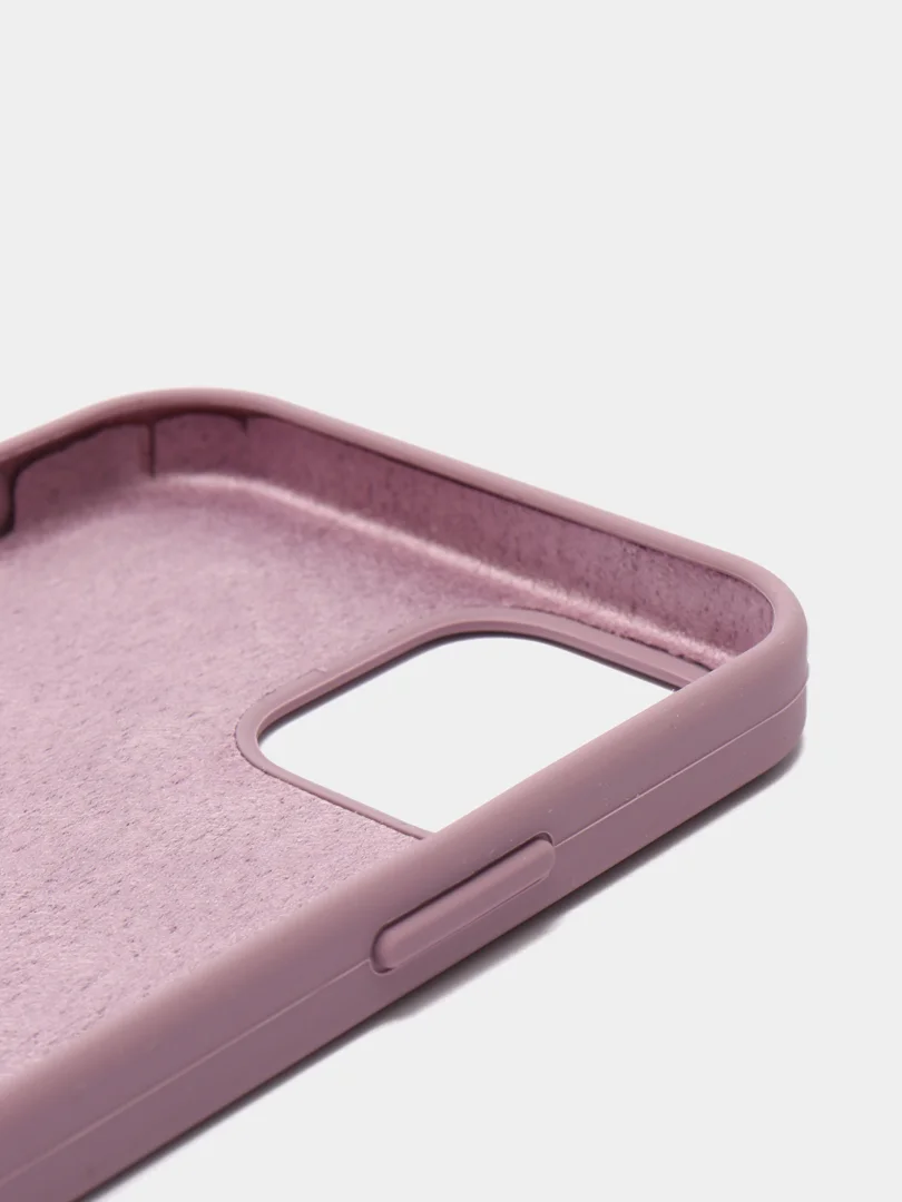 Бежевый меланж чехол Silicone Case для iPhone 12/12 Pro