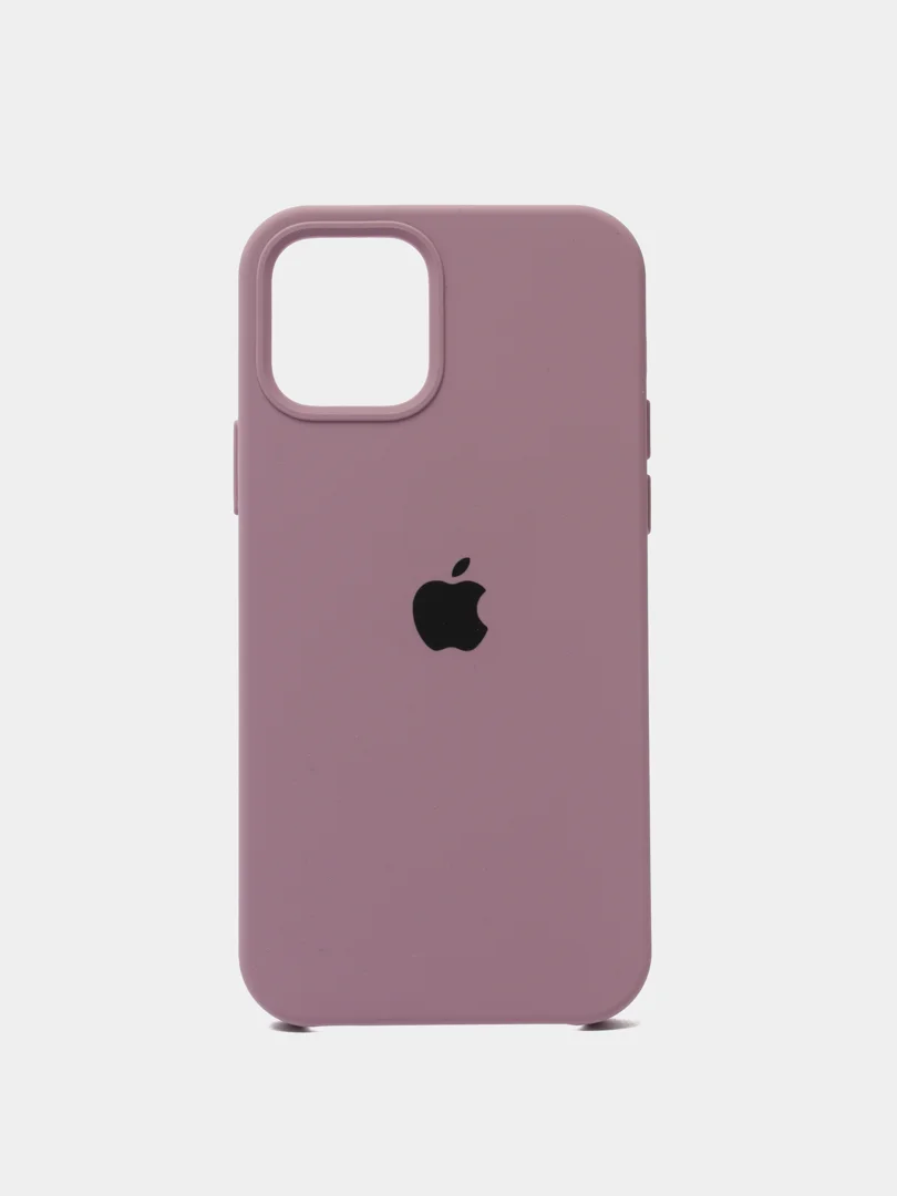 Бежевый меланж чехол Silicone Case для iPhone 12/12 Pro