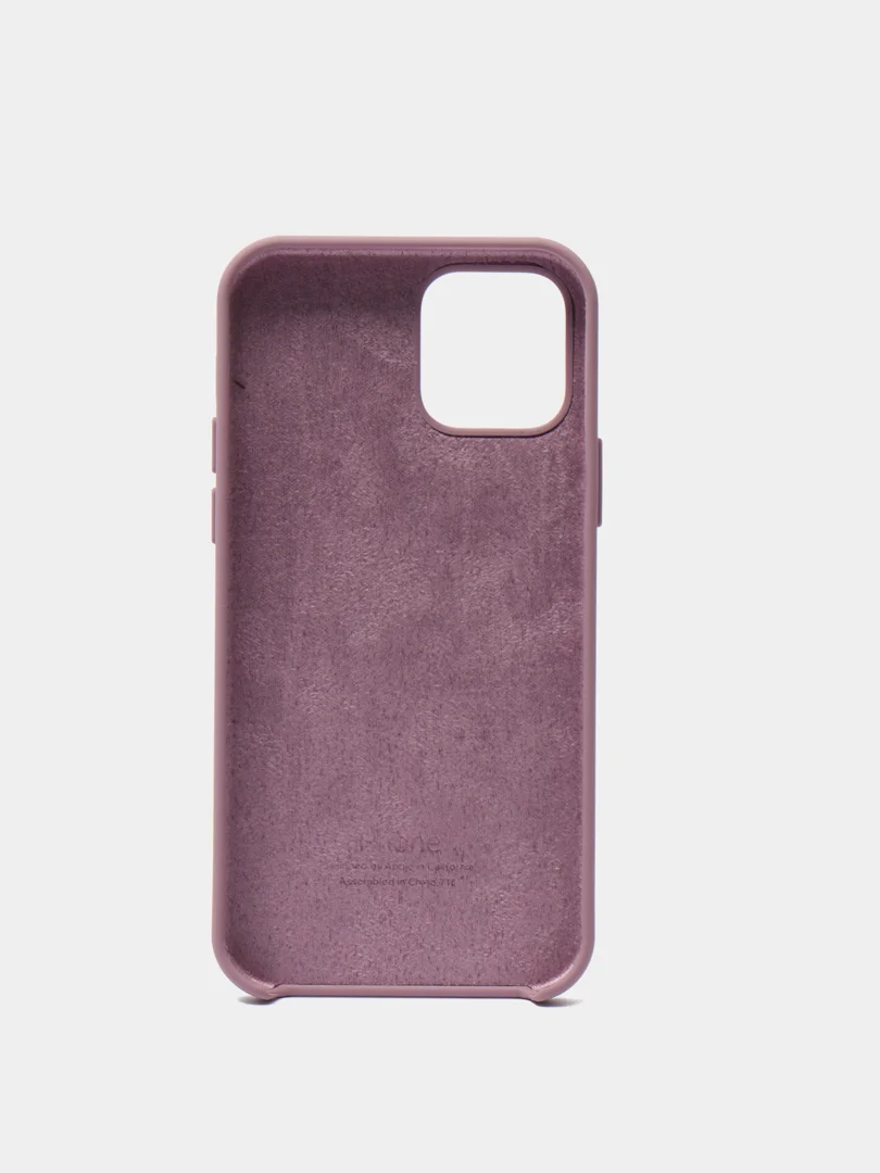 Бежевый меланж чехол Silicone Case для iPhone 12/12 Pro