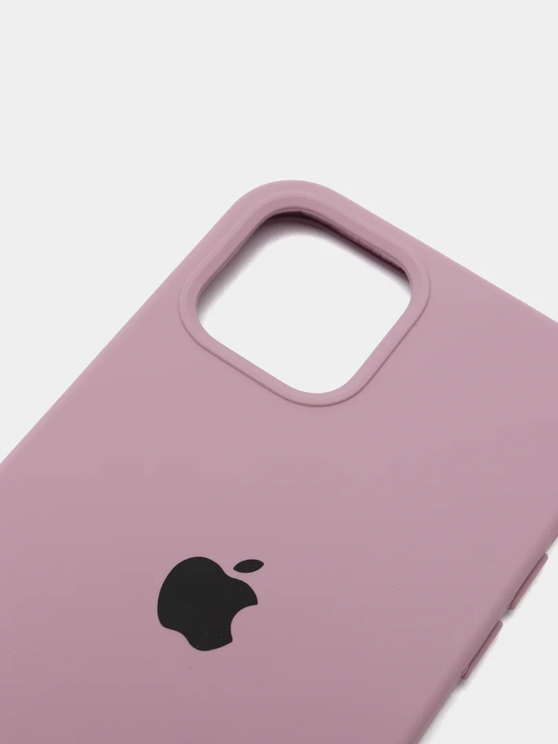 Бежевый меланж чехол Silicone Case для iPhone 12/12 Pro