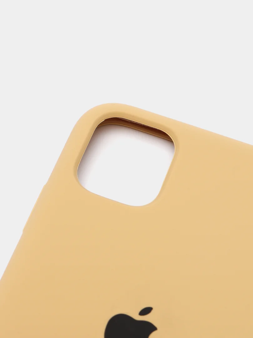 Горчичный чехол Silicone Case для iPhone 11, силиконовый