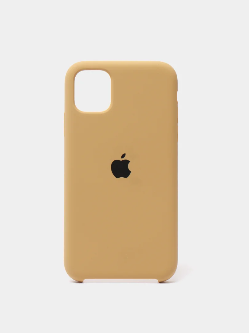 Горчичный чехол Silicone Case для iPhone 11, силиконовый