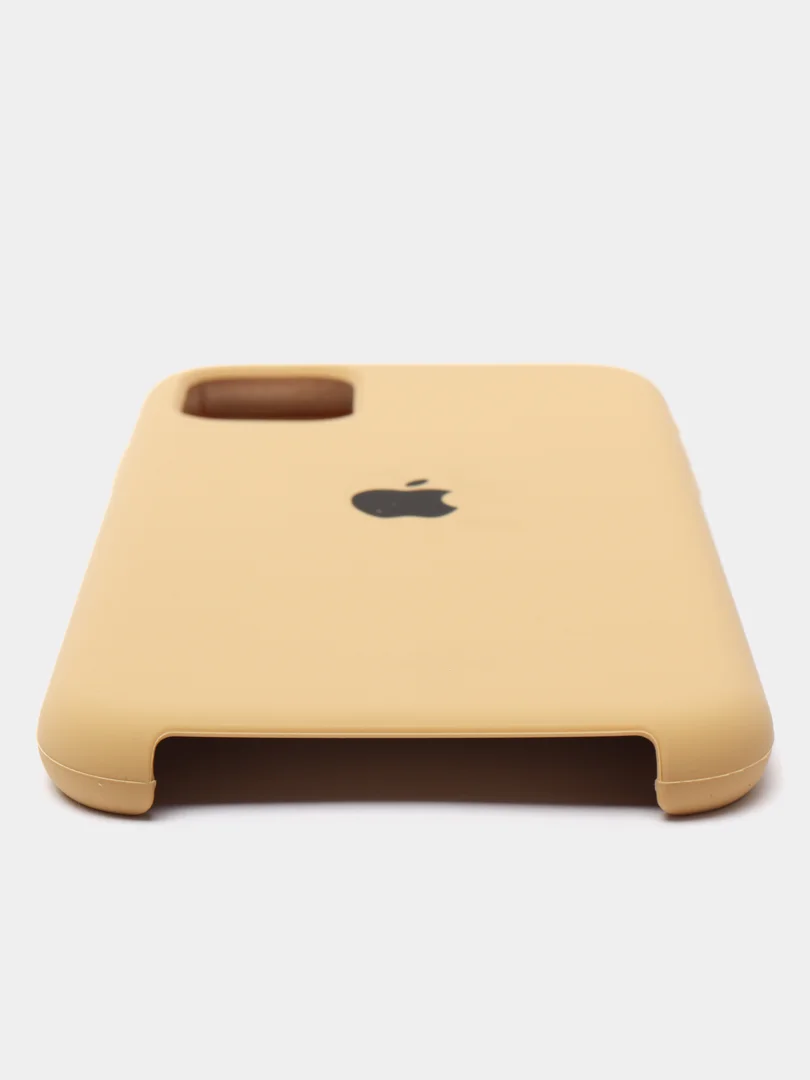 Горчичный чехол Silicone Case для iPhone 11, силиконовый