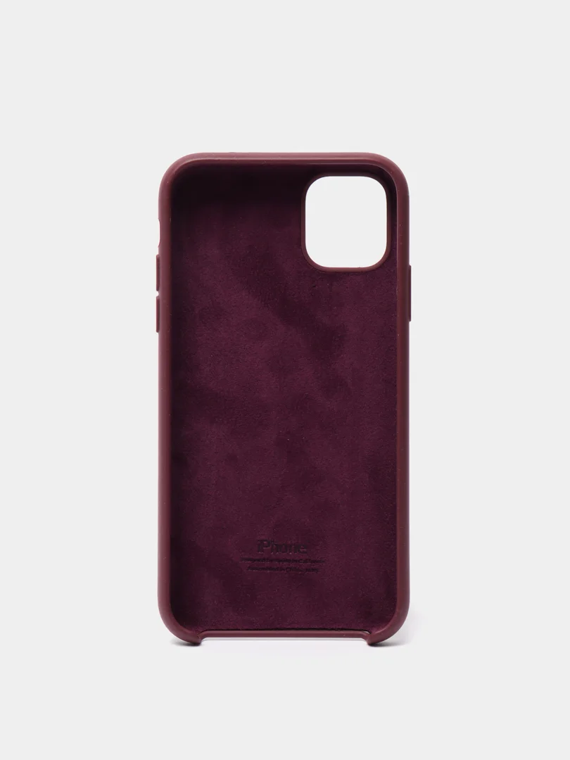 Багровый чехол Silicone Case для iPhone 11, силиконовый