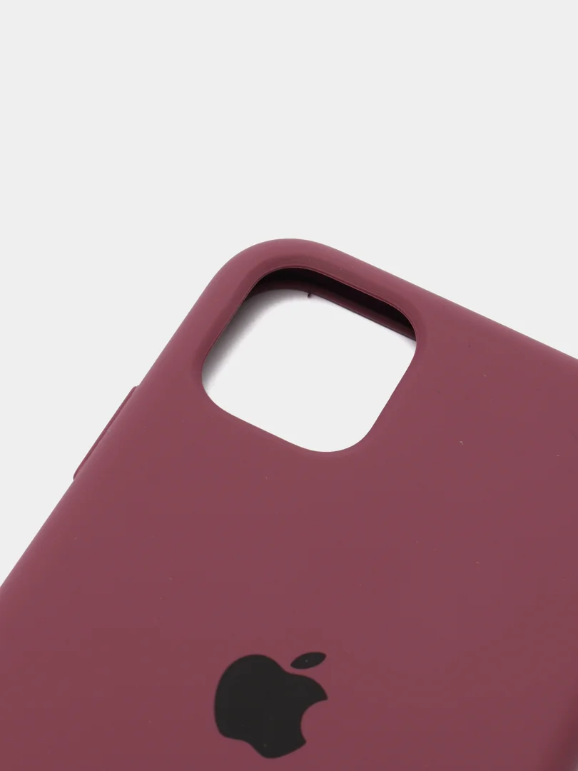 Багровый чехол Silicone Case для iPhone 11, силиконовый