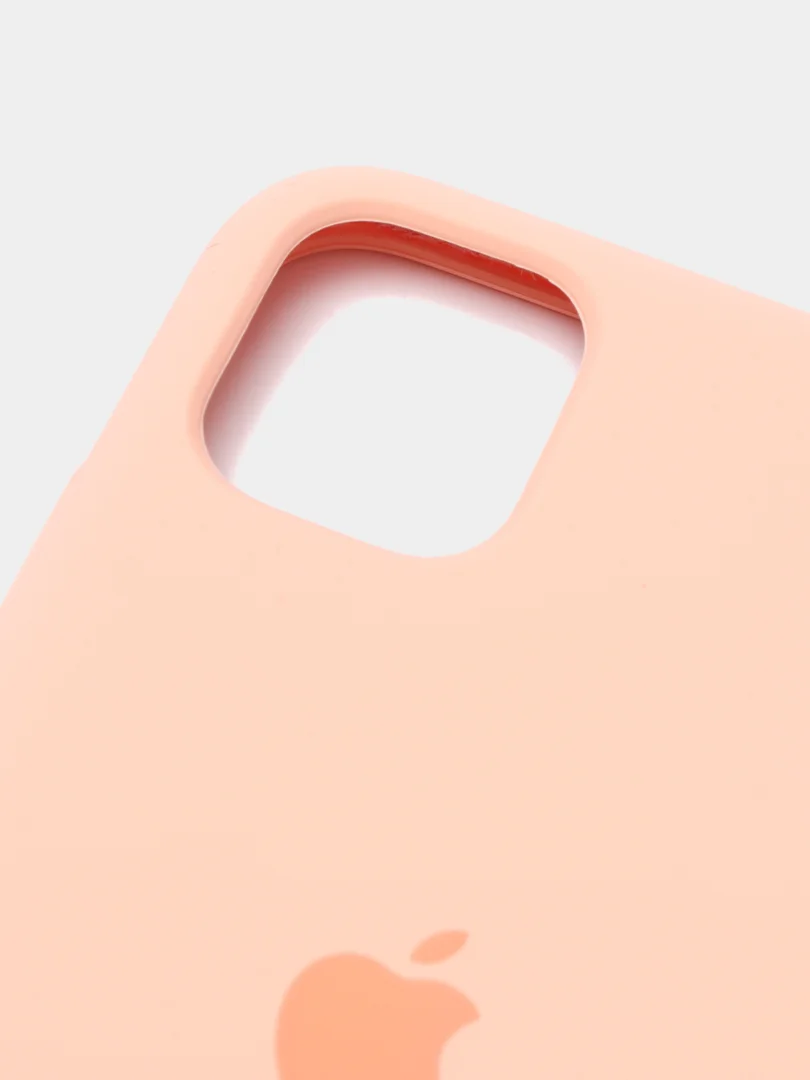 Бежевый чехол Silicone Case для iPhone 11, силиконовый