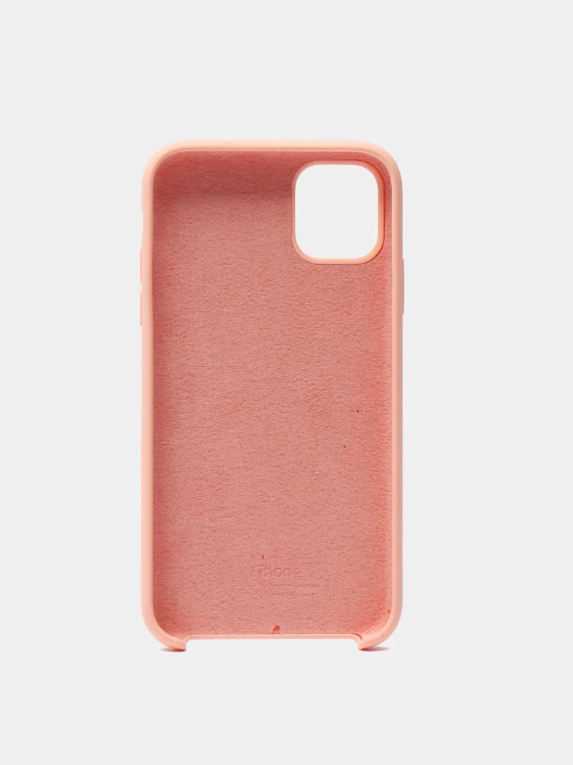 Бежевый чехол Silicone Case для iPhone 11, силиконовый