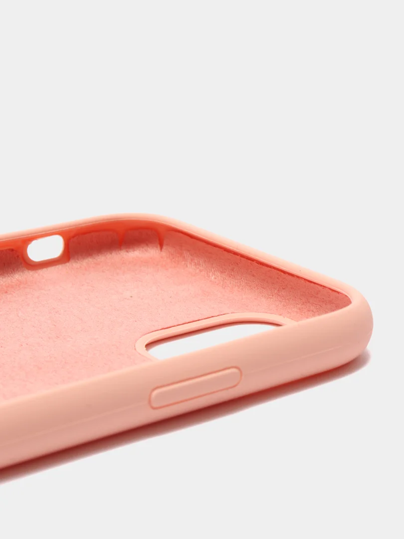 Бежевый чехол Silicone Case для iPhone 11, силиконовый