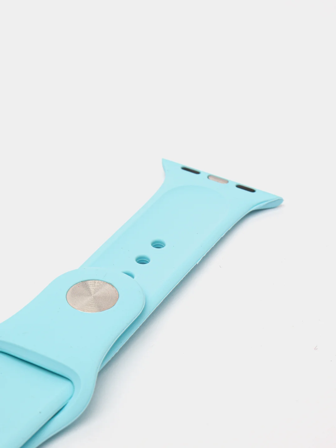 Бирюзовый силиконовый ремешок для смарт часов Apple Watch, силиконовый браслет