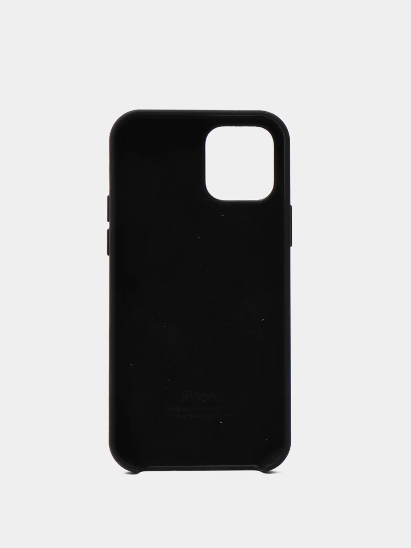 Черный чехол Silicone Case для iPhone 12/12 Pro