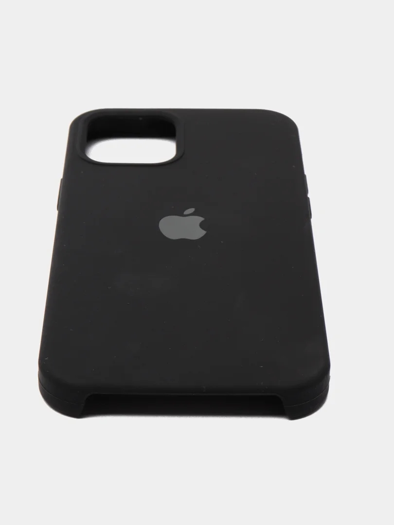 Черный чехол Silicone Case для iPhone 12/12 Pro