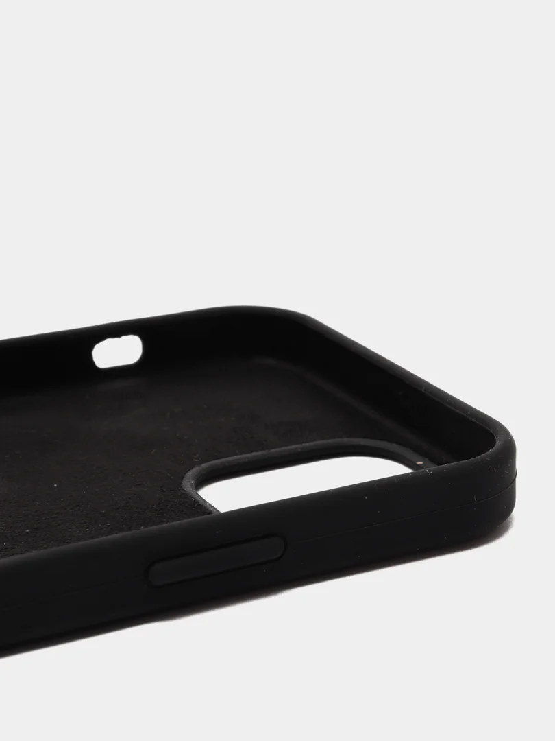 Черный чехол Silicone Case для iPhone 12/12 Pro