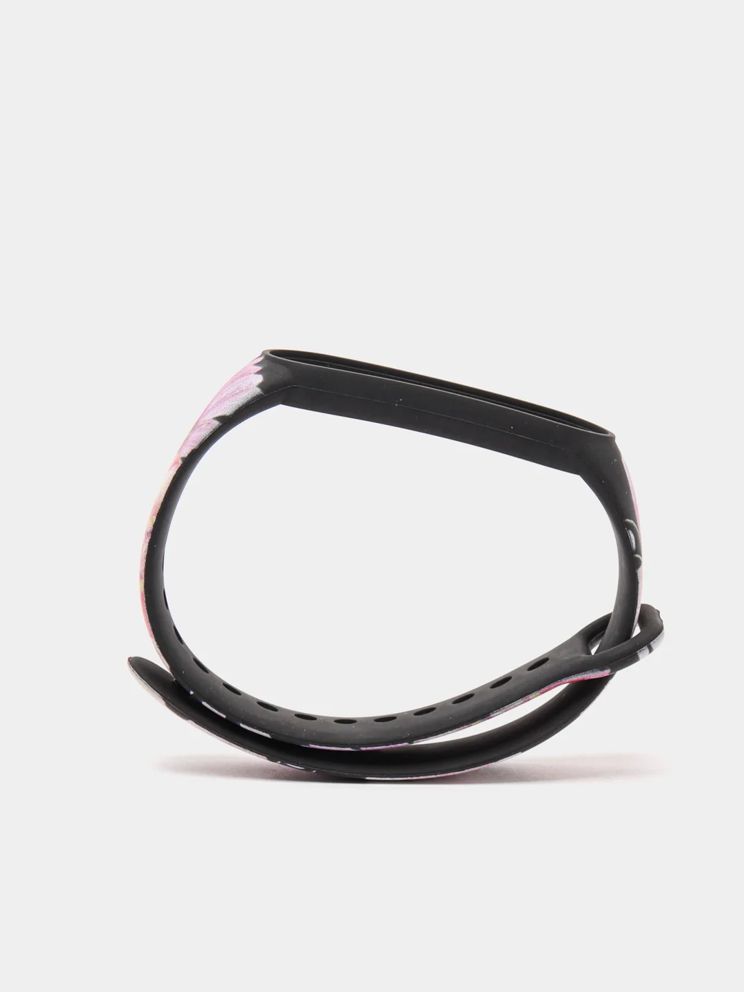 Марсала силиконовый ремешок для Xiaomi mi band 3 / 4 / 5 / 6 / 7 принты с цветами